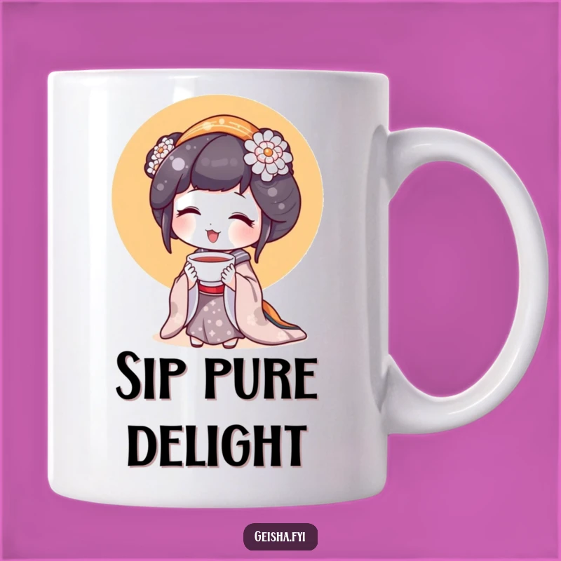 Funny Geisha Tea Lover Mug: Delightful Sip Gift