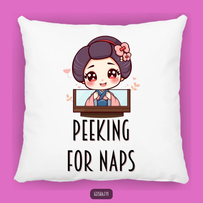 Funny Geisha Pillow: Cozy Giggling Cushion for Playful Comfort