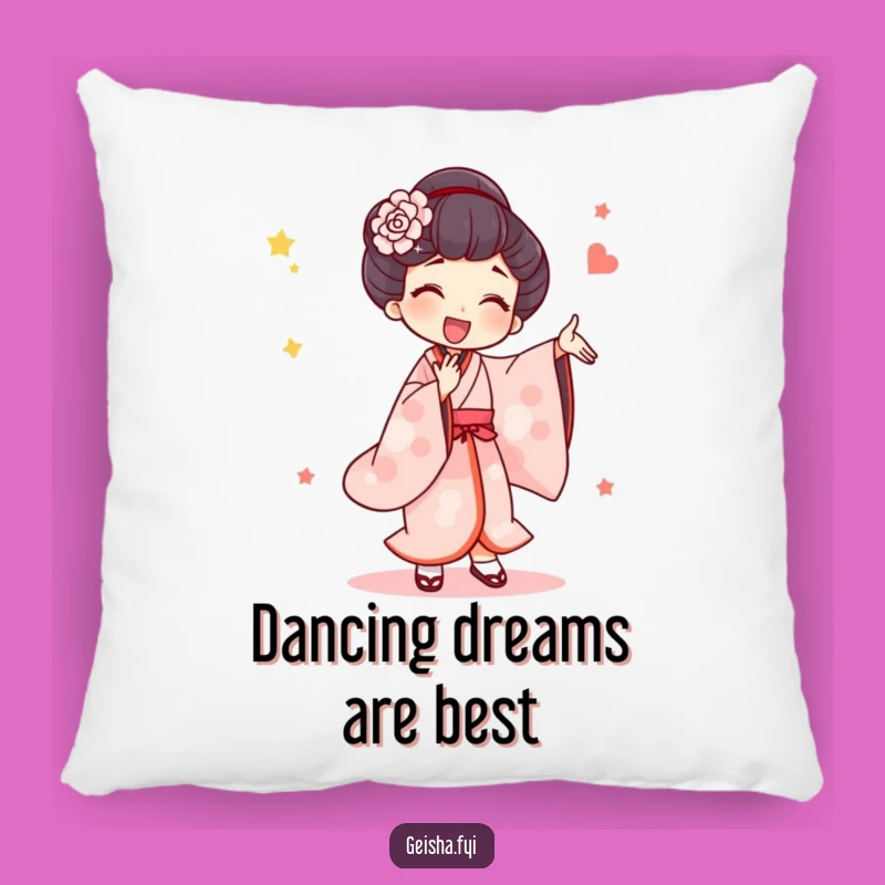 Funny Geisha Silly Dance Pillow: Soft Comfort with Artistic Joyful Fun Gift
