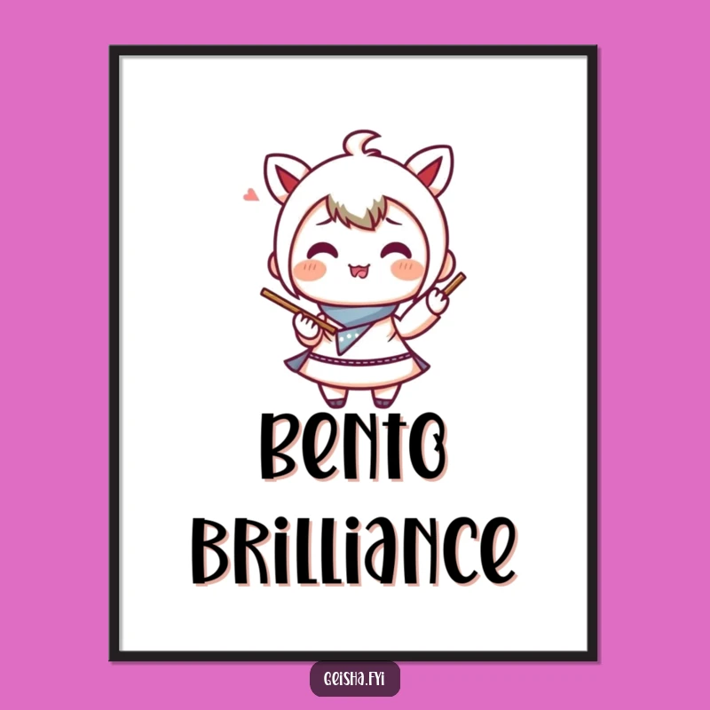 Funny Bento Box Digital Art: Instant Culinary Fun for Your Home