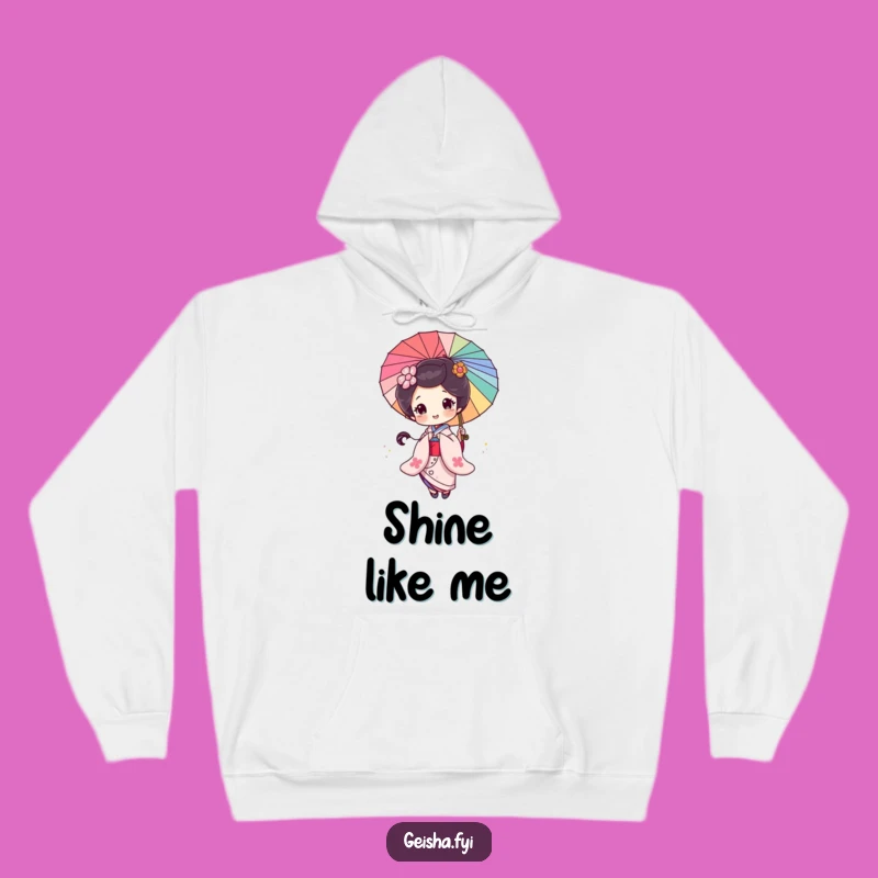 Cozy Funny Geisha Parasol Hoodie: Warm Your Soul Gift