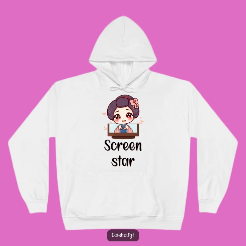 Funny Geisha Hoodie: Cozy Giggling Sweatshirt for Playful Comfort