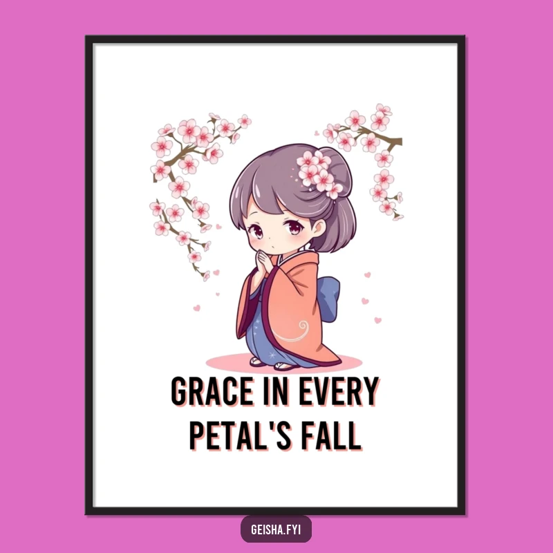 Elegant Free Printable Wall Art: Geisha's Serene Beauty Downloadable Art!