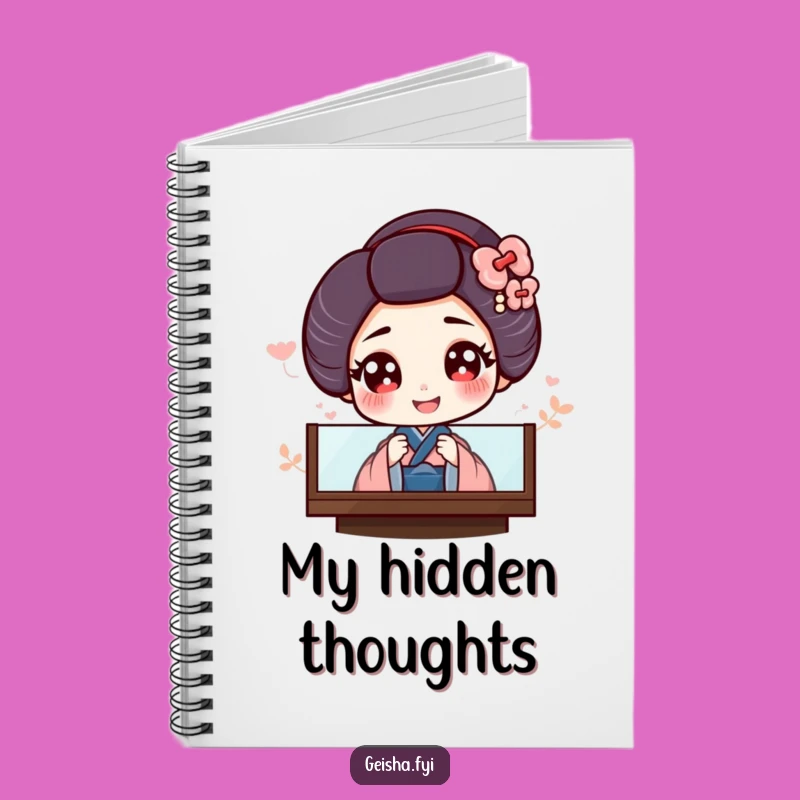 Funny Geisha Notebook: Giggling Journal for Elegant Thoughts