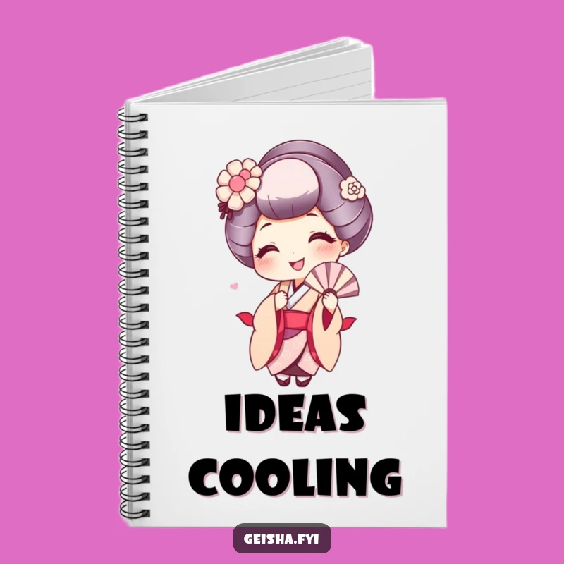Funny Geisha Notebook: Jot Down Ideas with a Cheerful Smile