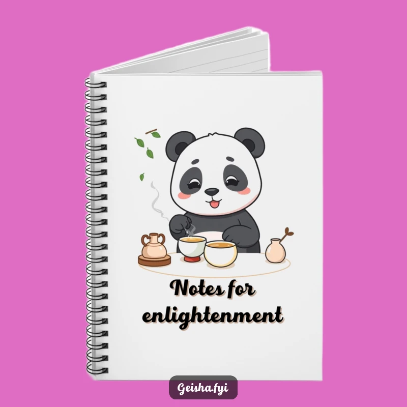 Funny Panda Tea Ceremony Notebook: Jot Down Laughs & Ideas