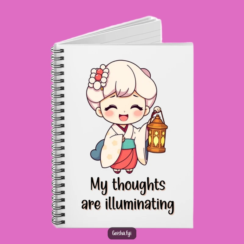 Funny Geisha Lantern Laugh Notebook: Jot Down Ideas with Illuminating Joy Gift