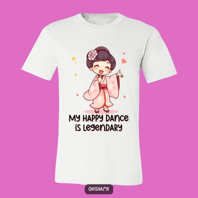 Funny Geisha Silly Dance T-Shirt: Expressive Character Tee for Joyful Fun Gift
