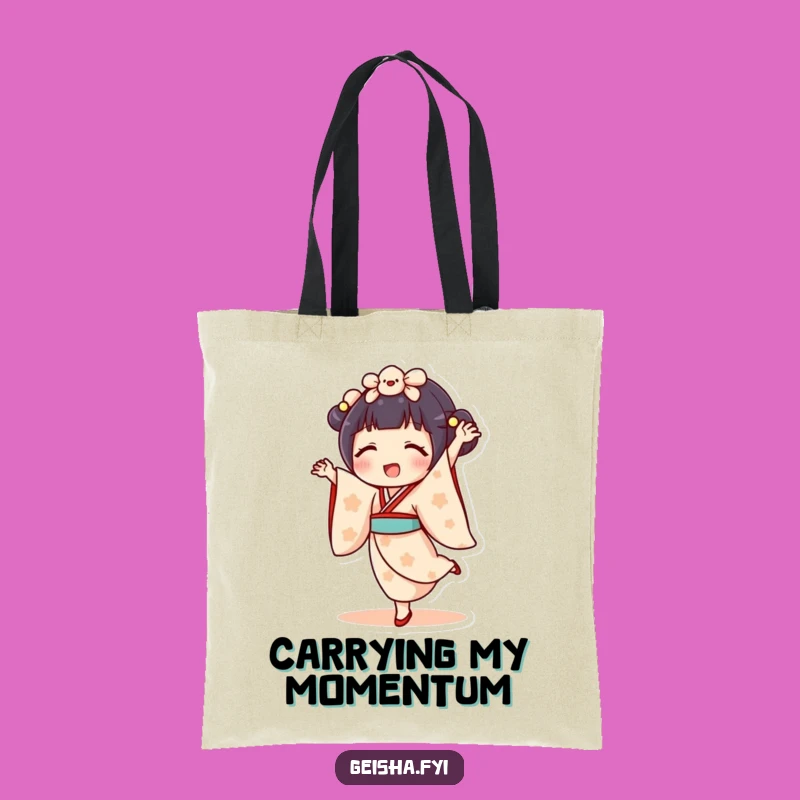Funny Geisha Doll Cartwheel Tote Bag - Delighted Carryall
